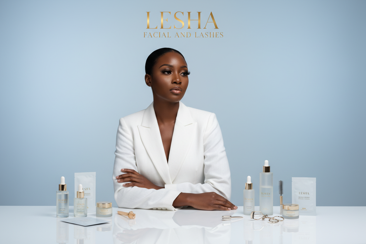 Lesha Facial and Lashes Hero