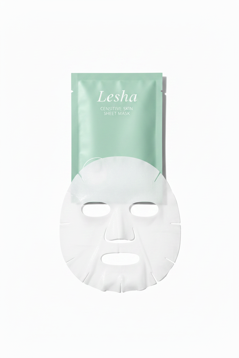 Lesha Sheet Mask with mask outside package